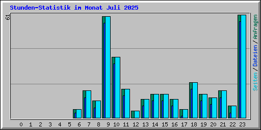 Stunden-Statistik im Monat Juli 2025
